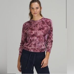Lululemon Velvet Tie Dye Crewneck Top